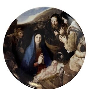 Vista Alegre Portugal Nativity Decorative Plate‎ Wall Hanging Art Decor
